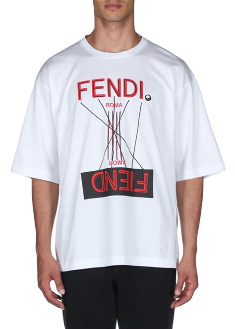 herren fendi t shirt|fendi fiend t shirt.